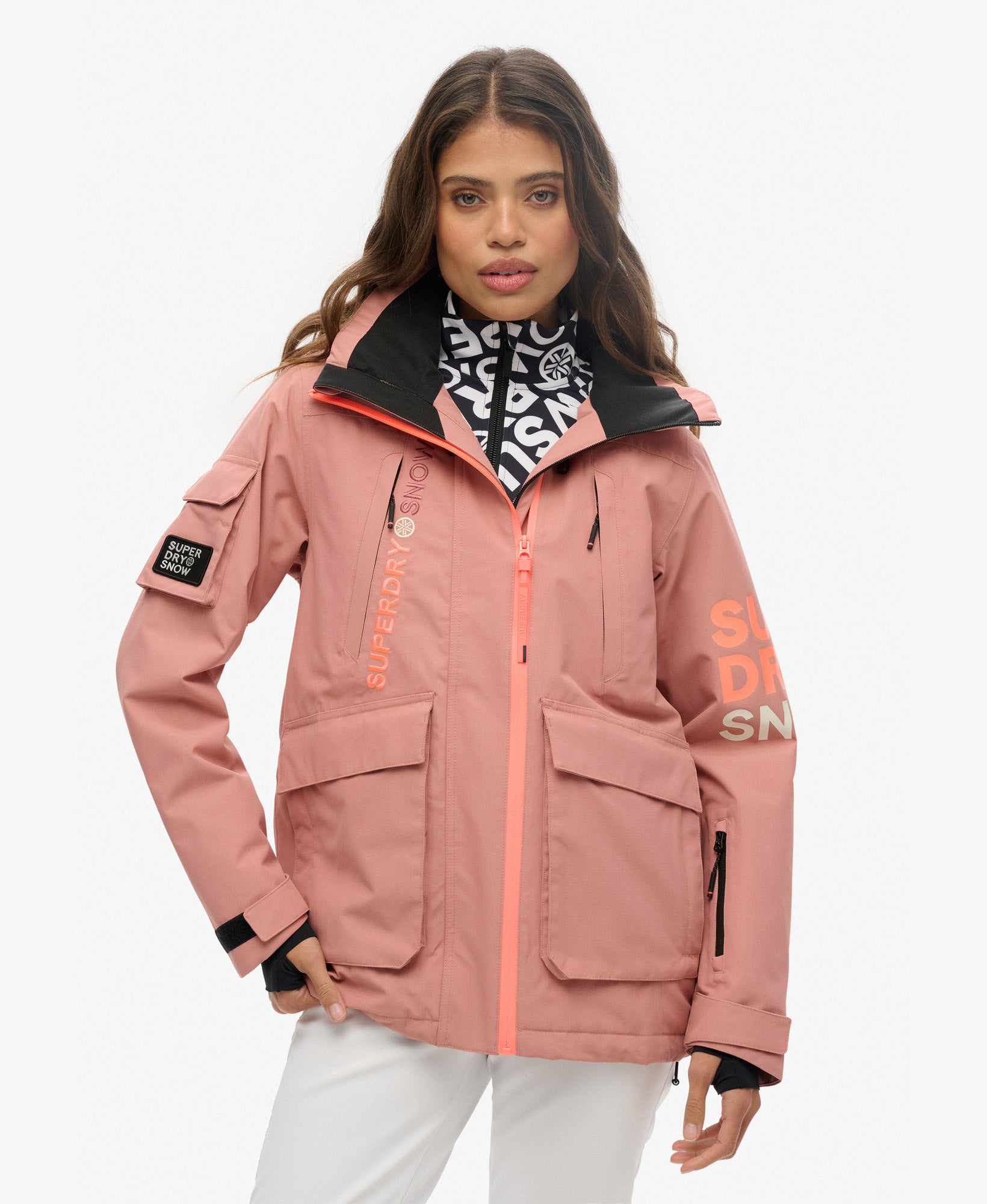 Superdry Snow Superdry Jacke Neon Pink Superdry Parka Womens Sale