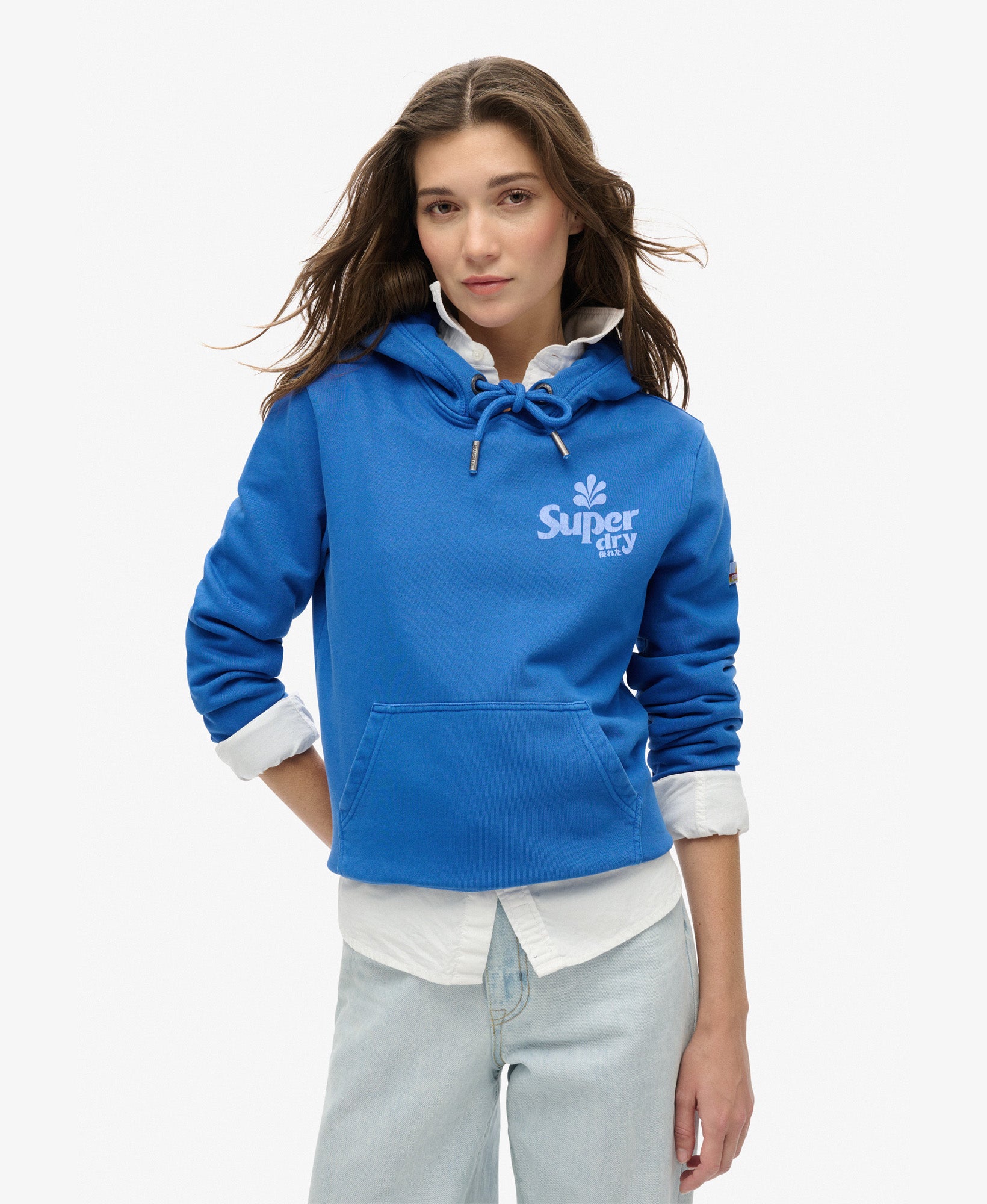 Cooper Tonal Logo Hoodie | Royal Mid Blue