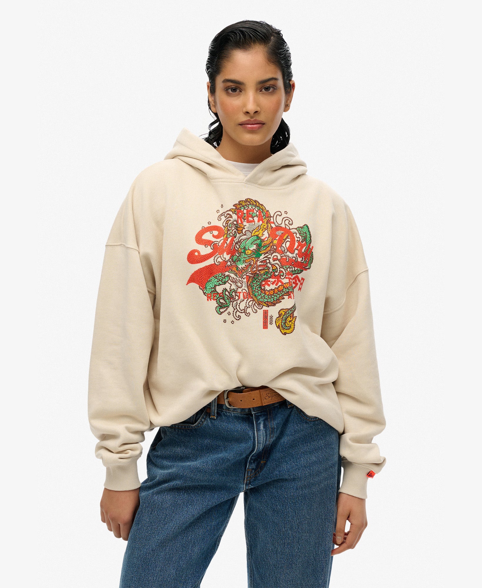 Vintage Logo Tokyo Relaxed Hood | Pumice Stone Beige