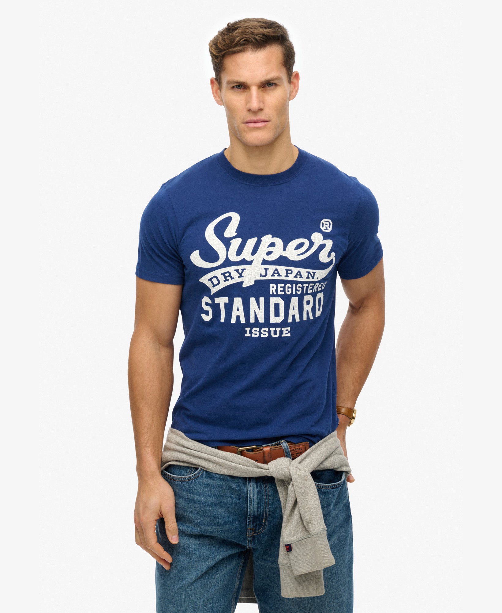 Standard Script Tee | Supermarine Navy