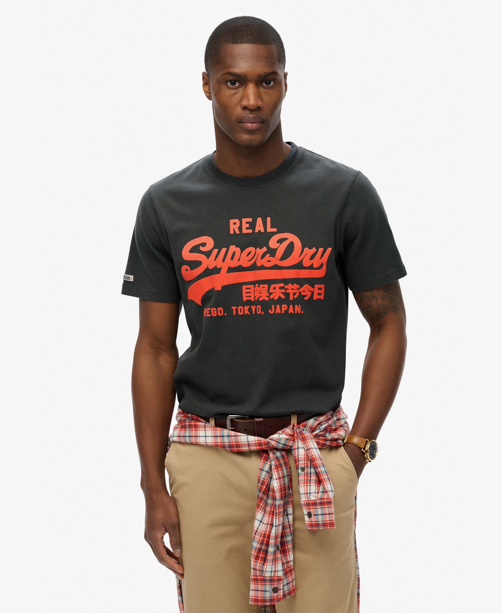 Vintage Logo Fade Tee | Vintage Black