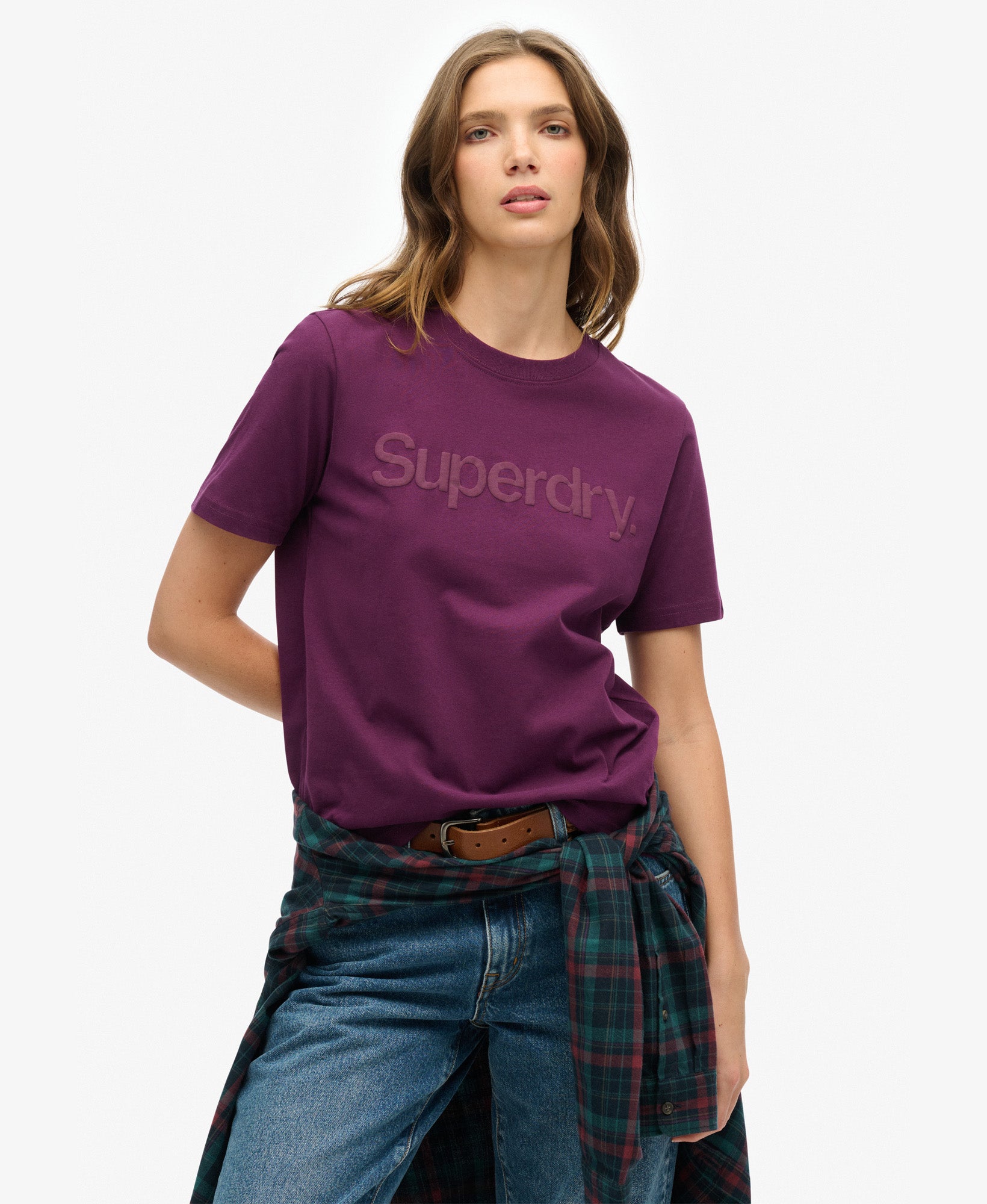 Tonal Core Tee | Aubergine Purple