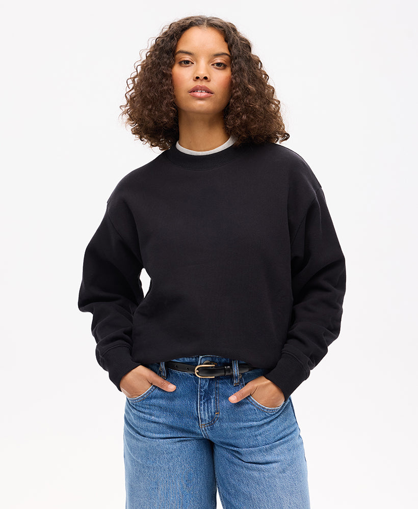 Essential Logo Crew Sweat | Black