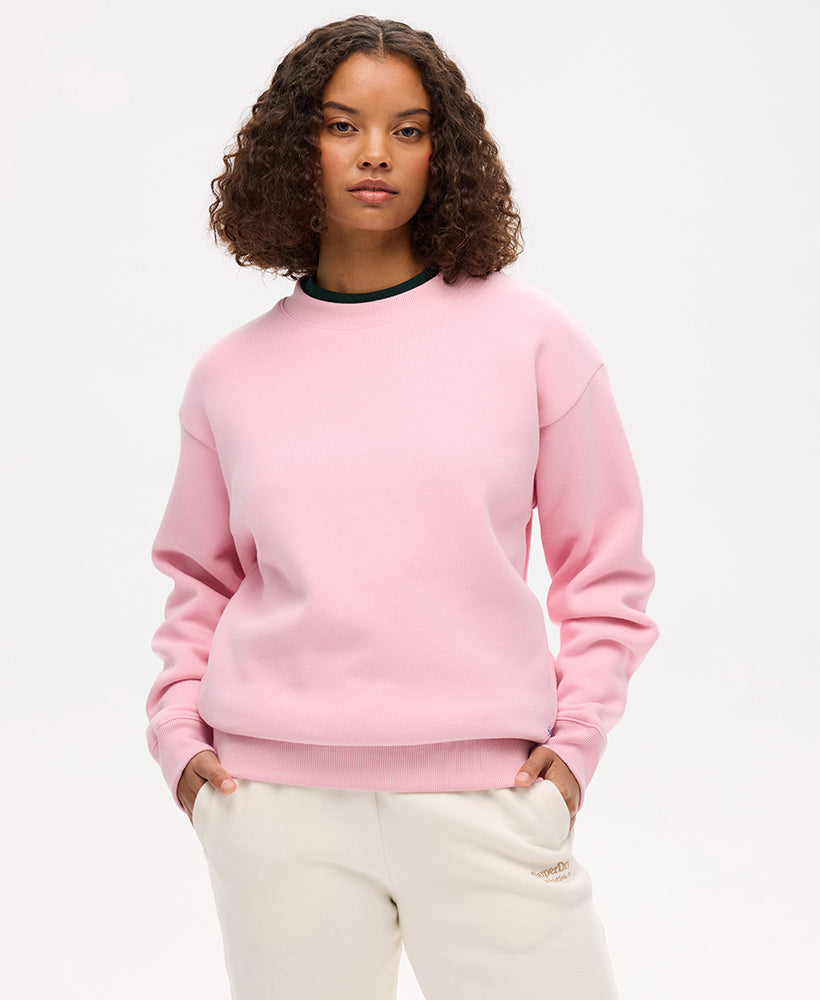 Essential Logo Crew Sweat | Romance Rose Pink