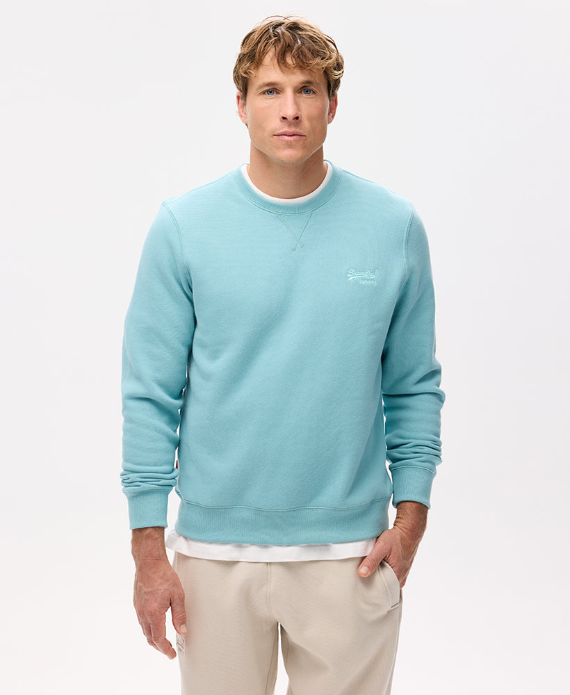 Essential Logo Crew Sweat | Cameo Blue