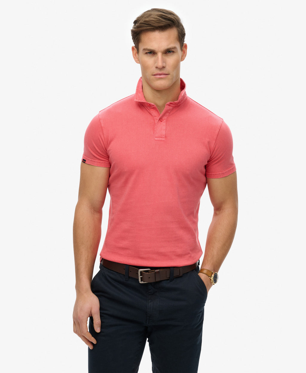 Essential Jersey Polo | Teaberry Red – Superdry