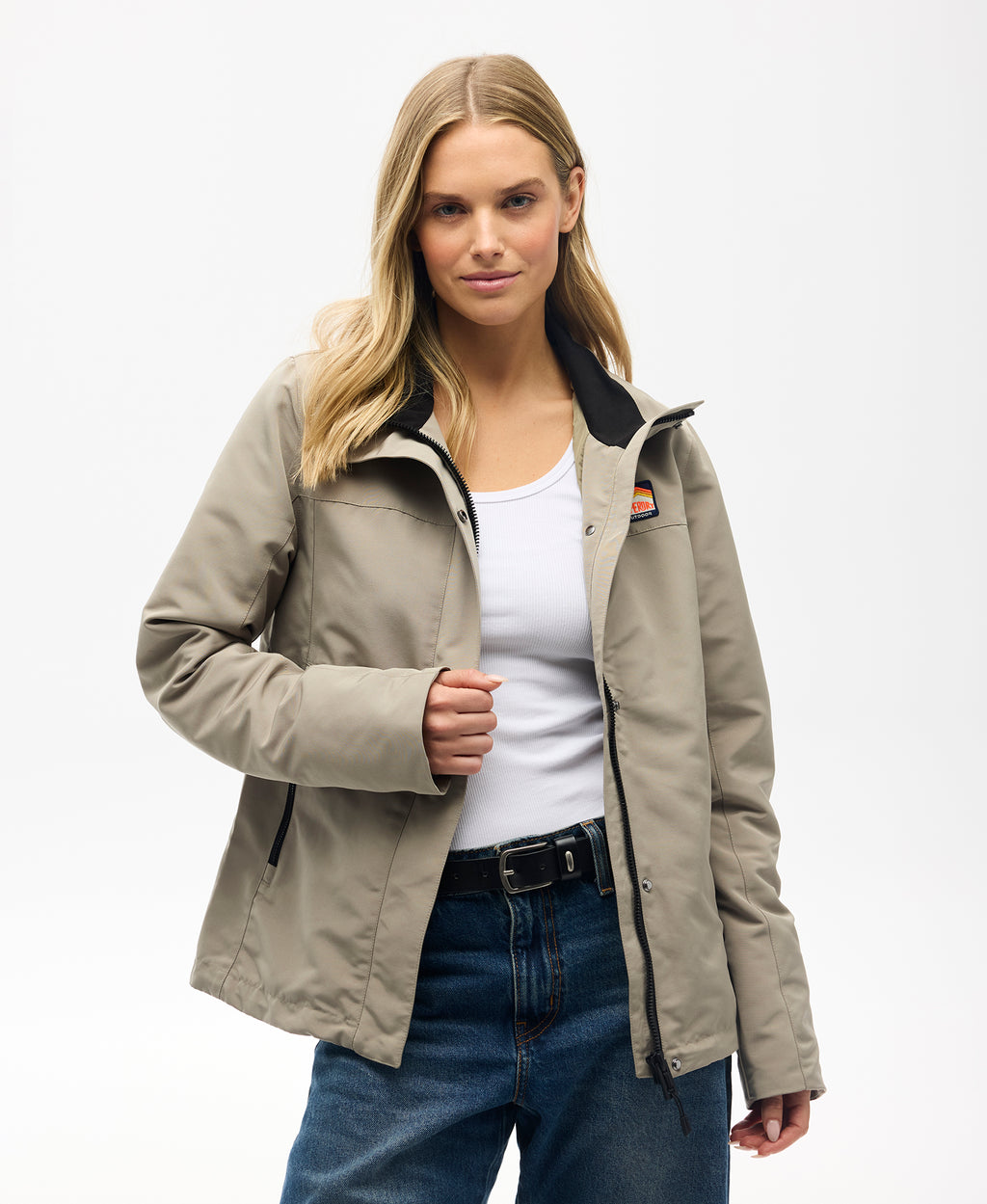 Non Hooded Shell Jacket | Winter Twig Beige – Superdry