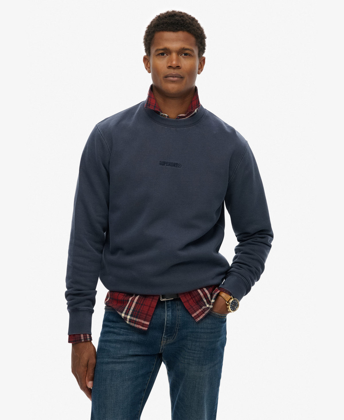 Micro Logo Crew | Blue Knight – Superdry