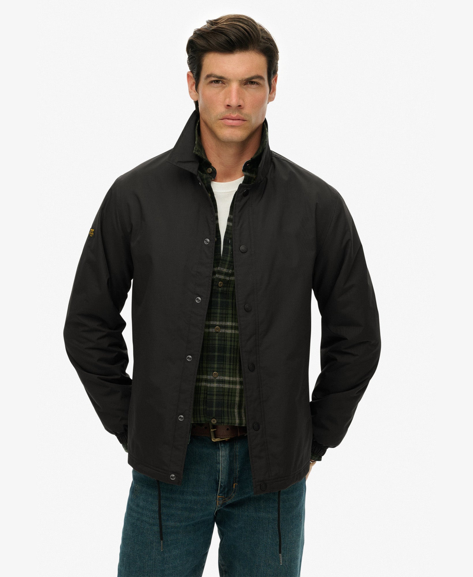 Nylon Coach Jacket | Black – Superdry