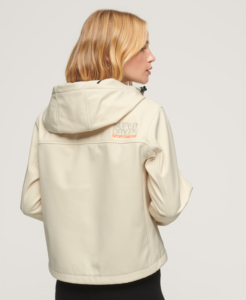 CODE Trekker Hooded Softshell Jacket | Rice White