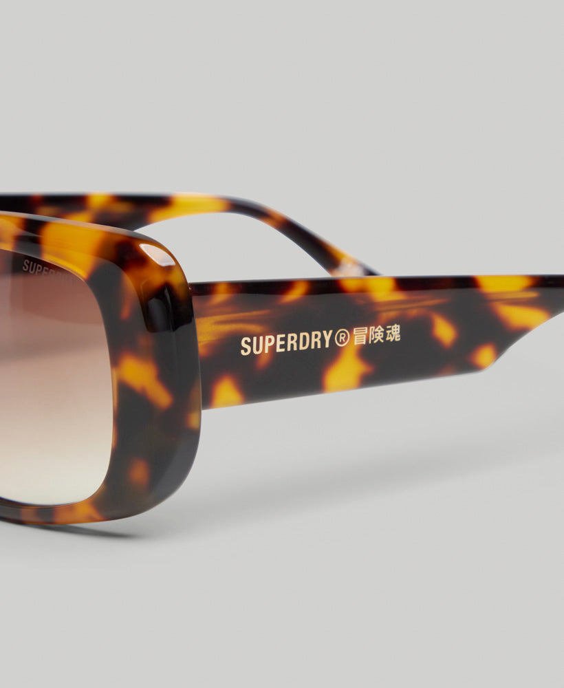 Sdr Dunaway Sunglasses Tortdark Brown Fade Superdry 3972