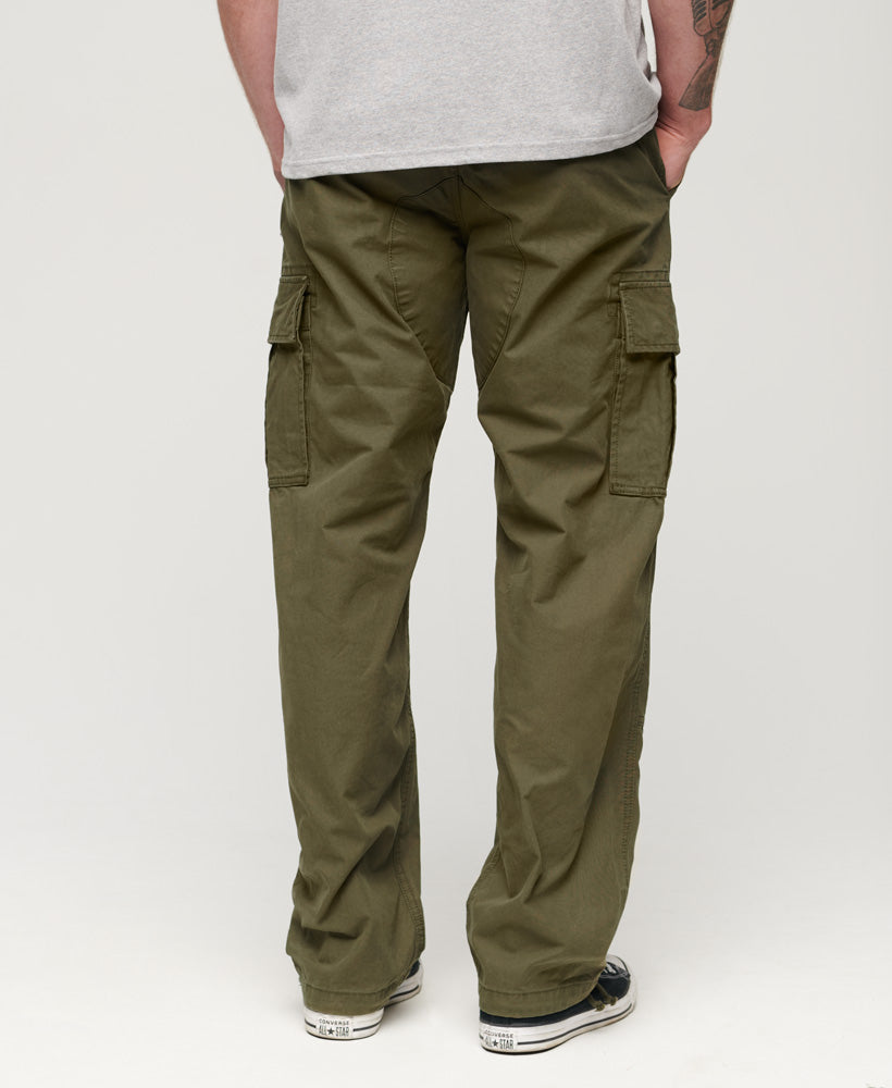 Baggy Cargo Pants | Drab Olive Green