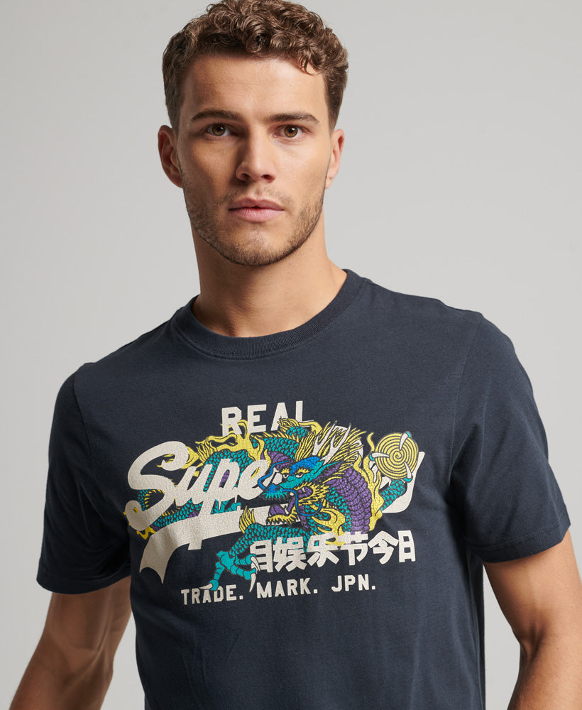 Vintage Logo Narrative T-Shirt | Eclipse Navy