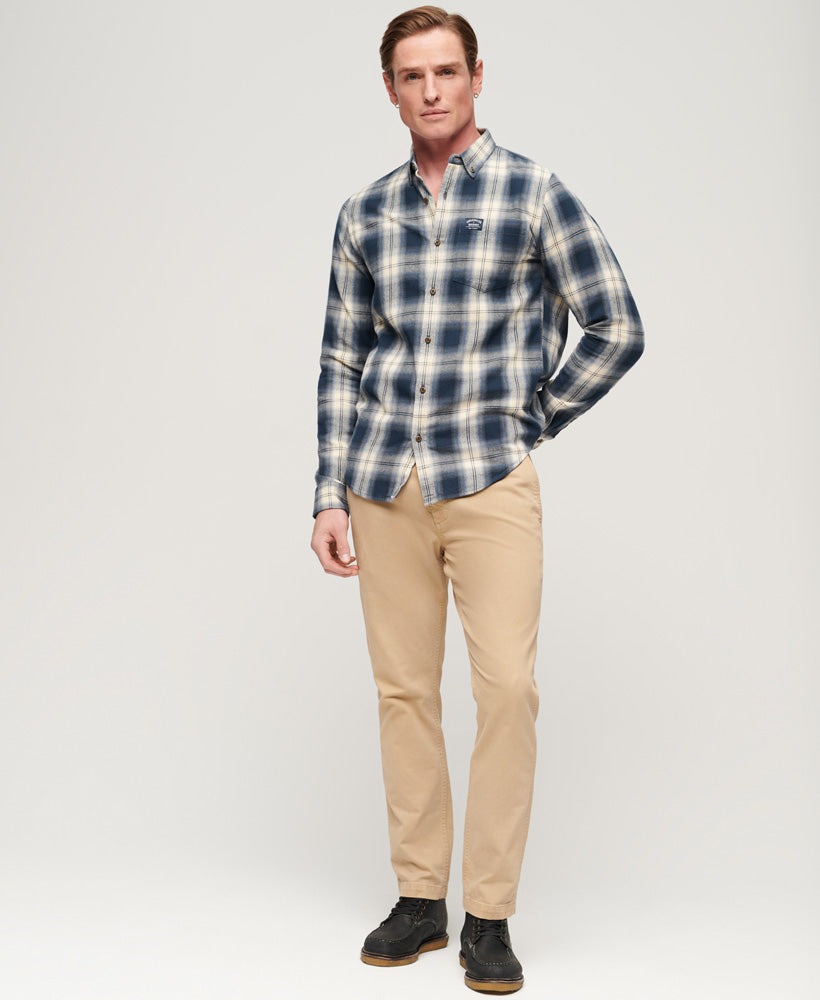 Cotton Lumberjack Shirt | Cedar Check Navy – Superdry