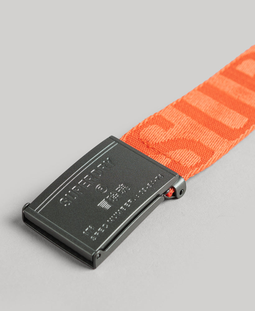 Vintage Webbing Belt | Bold Orange