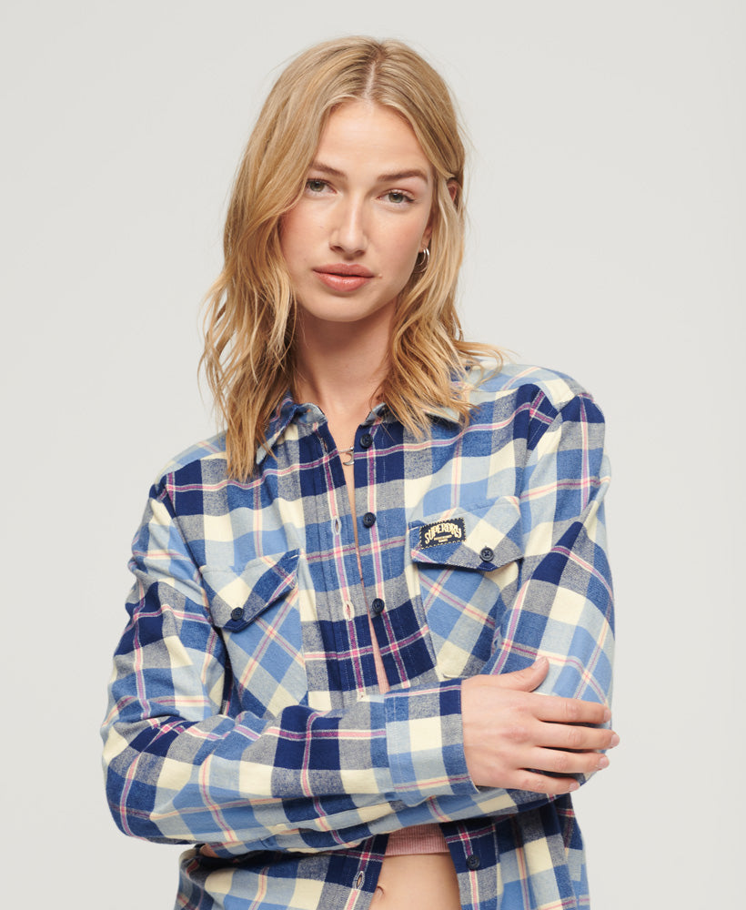 Lumberjack Check Flannel Shirt | Classic Blue Check
