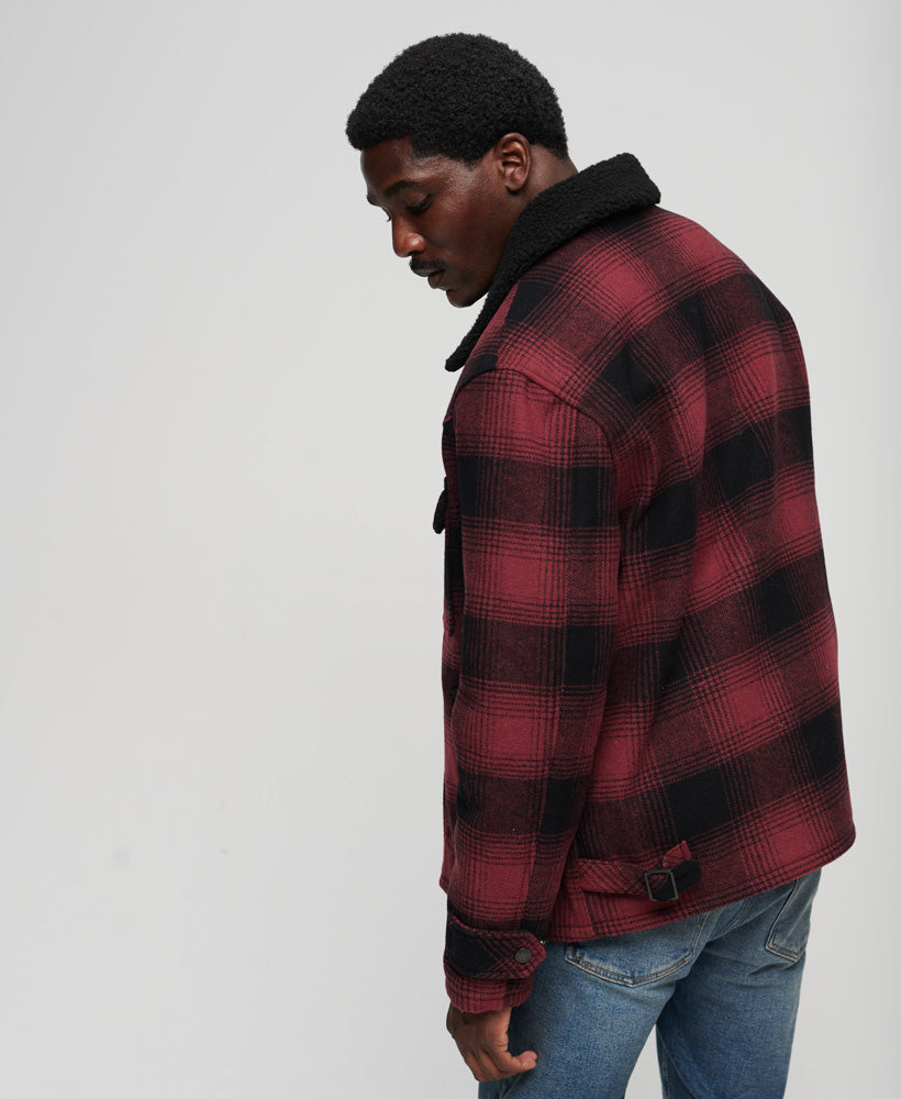 The Merchant Store - Wool Chore Coat | Merchant Rhubarb Red Check ...
