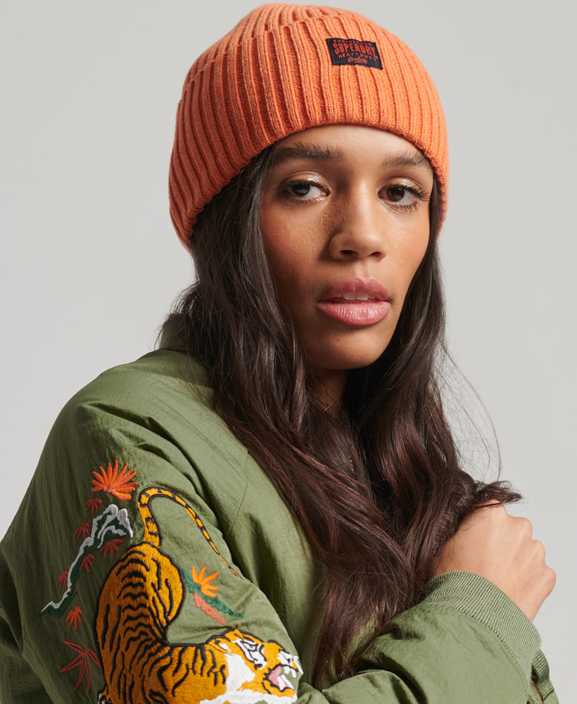 Workwear Knitted Beanie | Jaffa Orange