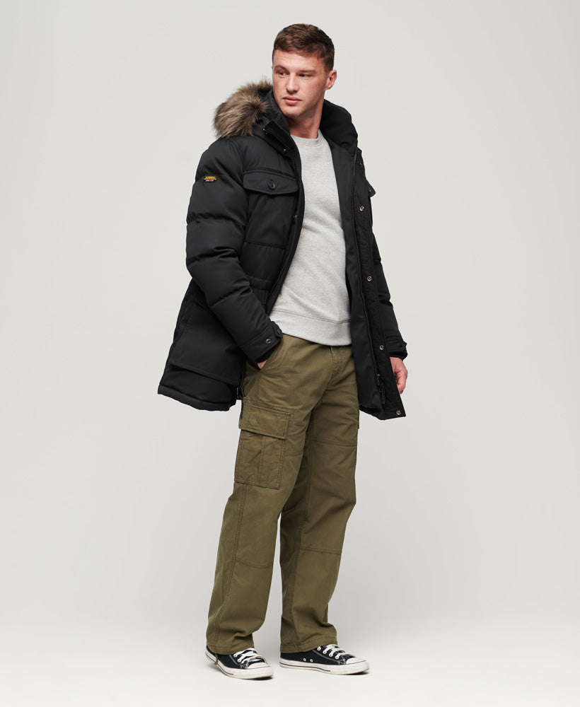 Chinook Faux Fur Parka Coat | Noir