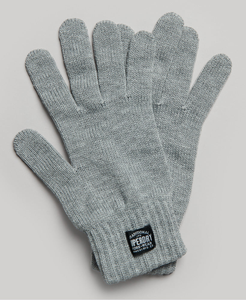 Classic Knitted Gloves | Silver