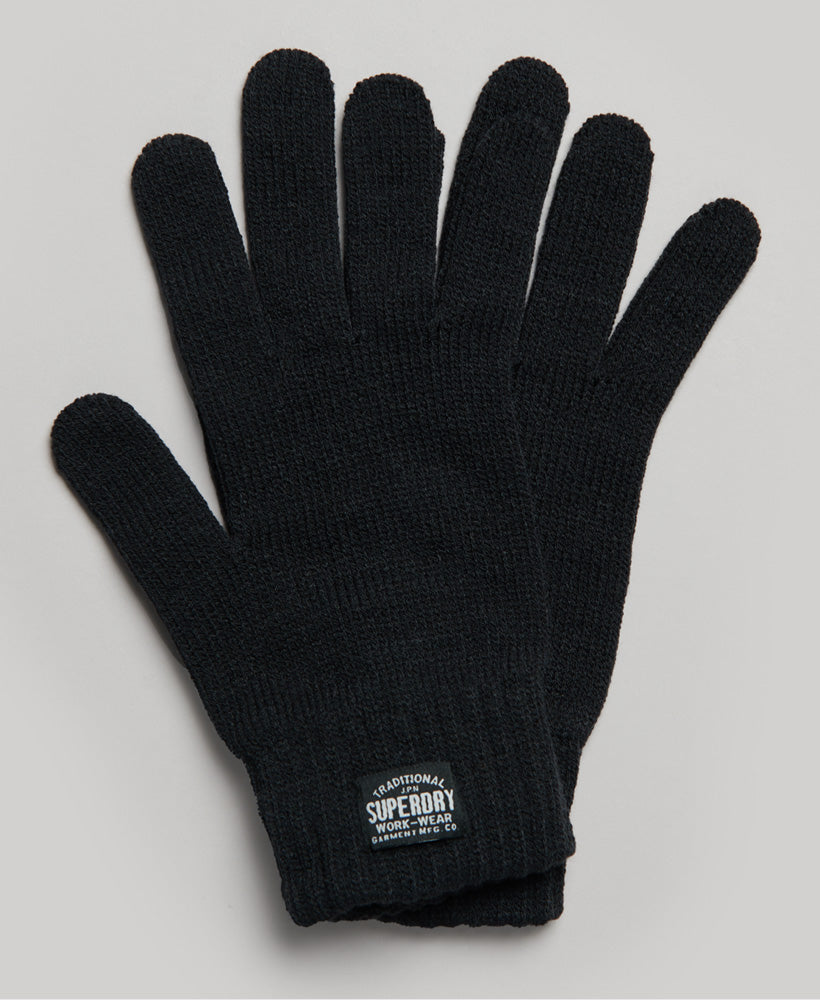 Classic Knitted Gloves | New Jet Black