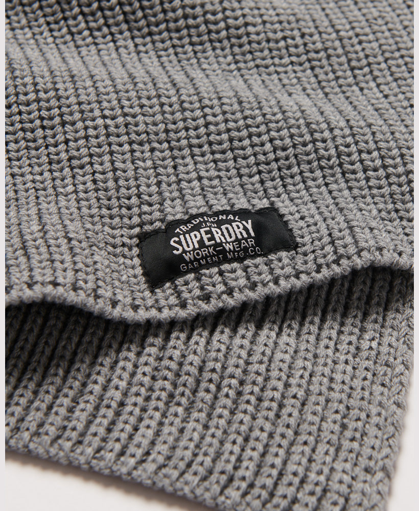 Classic Knit Scarf | Silver