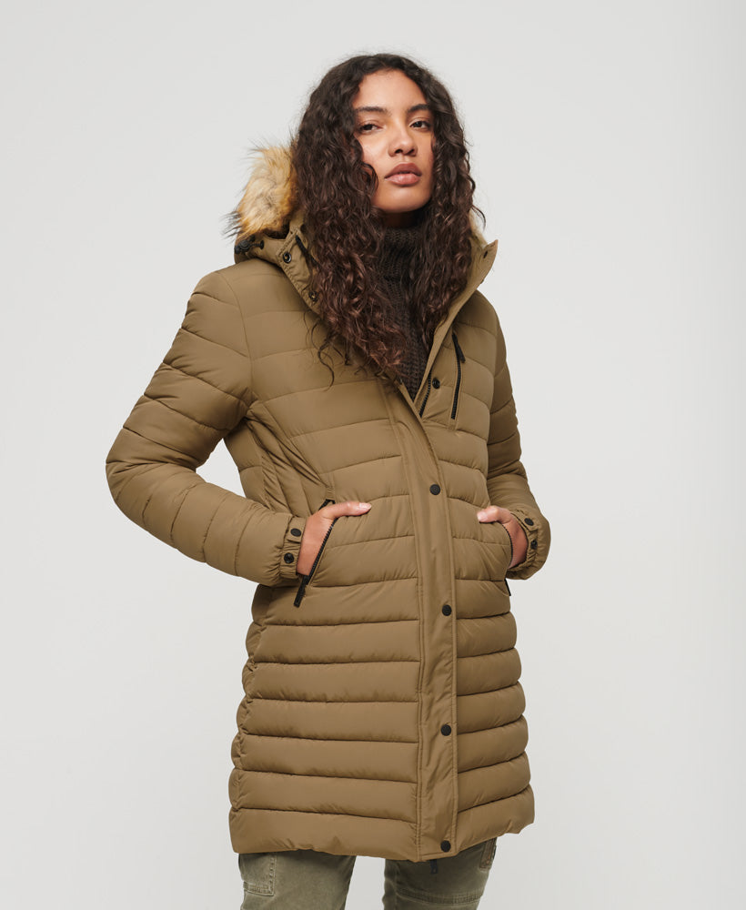 Long puffer jacket womens australia best sale