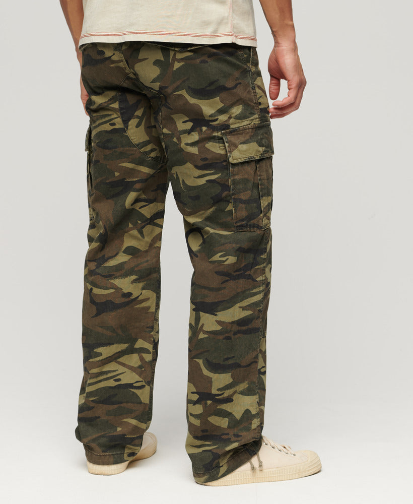 Organic Cotton Baggy Cargo Pants | Nathan Camo 32