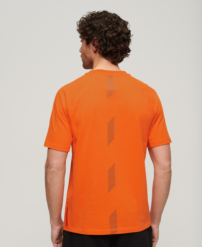 Sport Tech Logo Relaxed T-Shirt | Orange Tiger