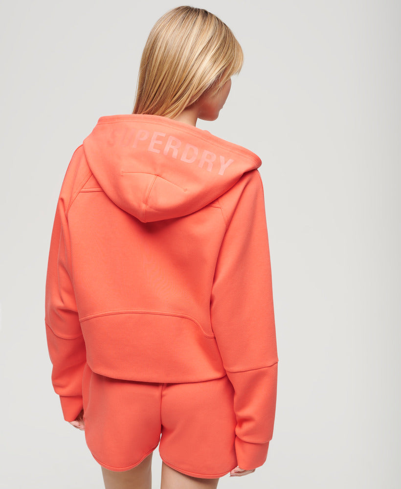 Sport Tech Relaxed Ziphood | Hot Coral