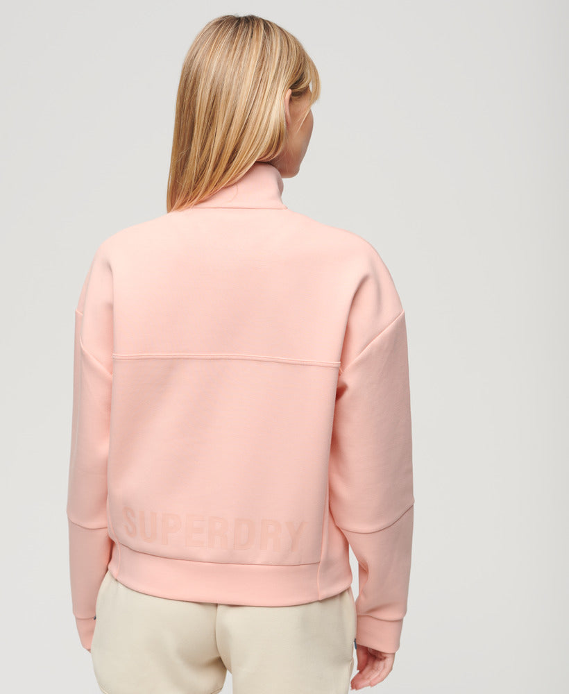 Sport Tech Relaxed Half Zip | Peach Pearl Pink