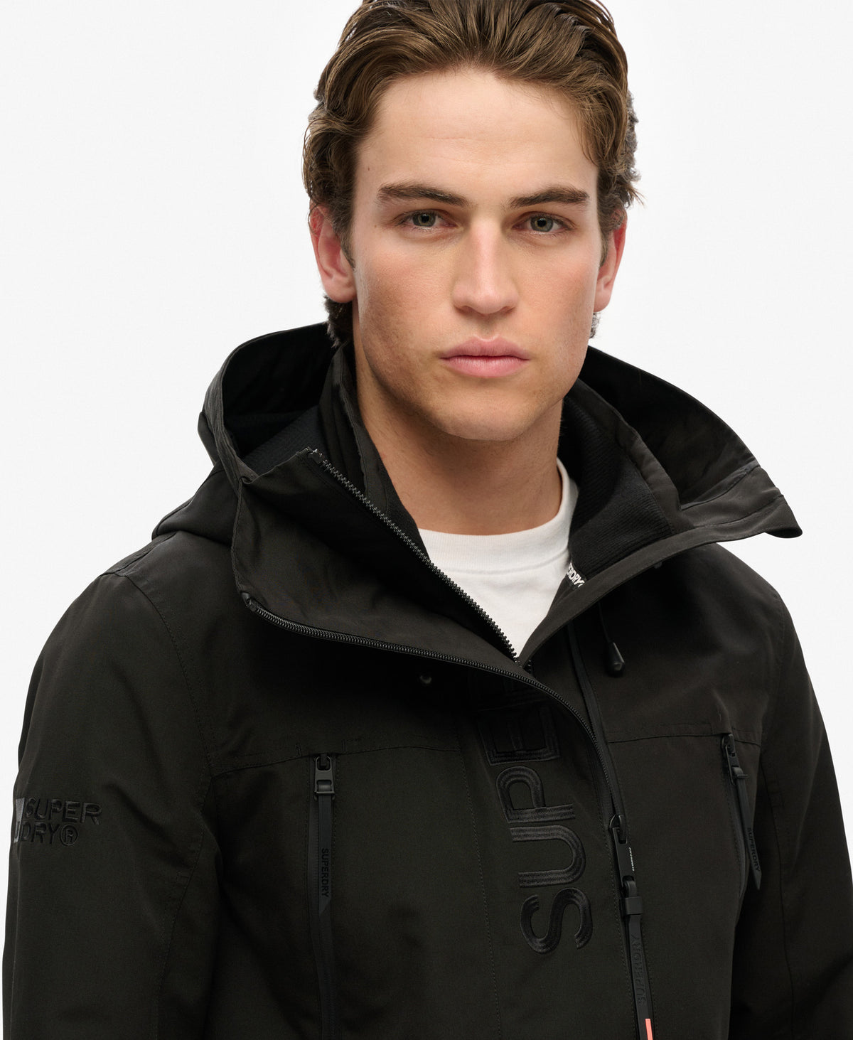 Hood Ultimate Embroidered Windbreaker | Black – Superdry