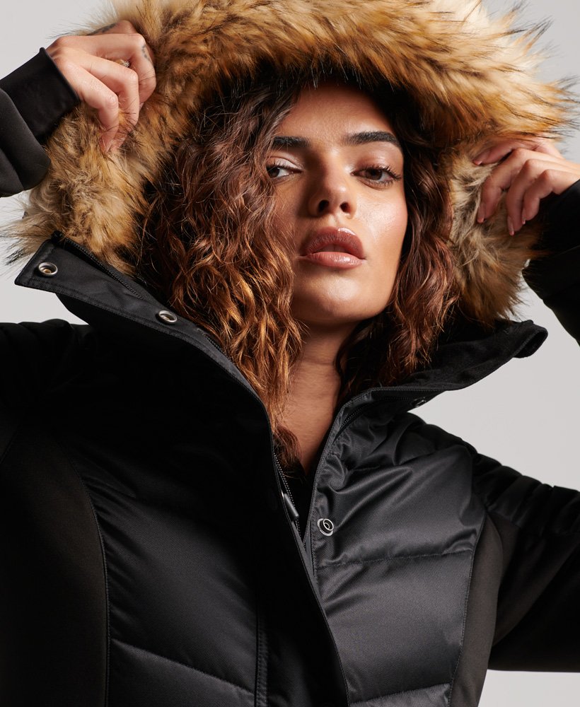 Snow Luxe Puffer Jacket | Black – Superdry