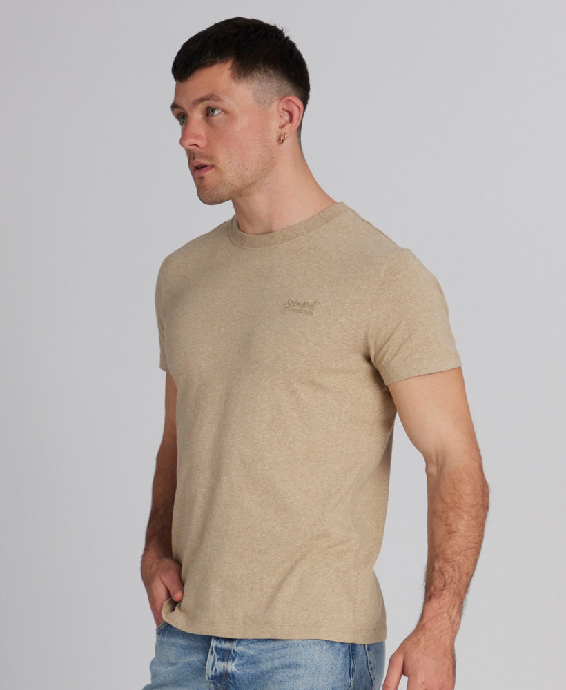 Essential T Shirt | Tan Brown Fleck Marle