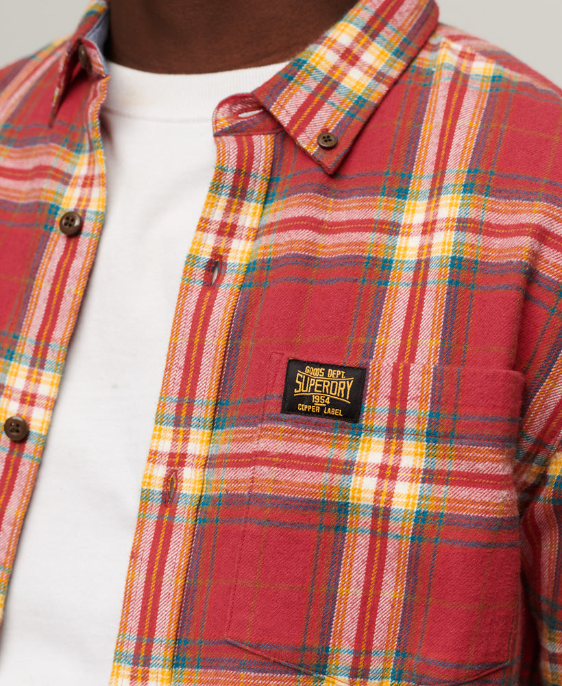 Cotton Lumberjack Shirt | Drayton Check Red