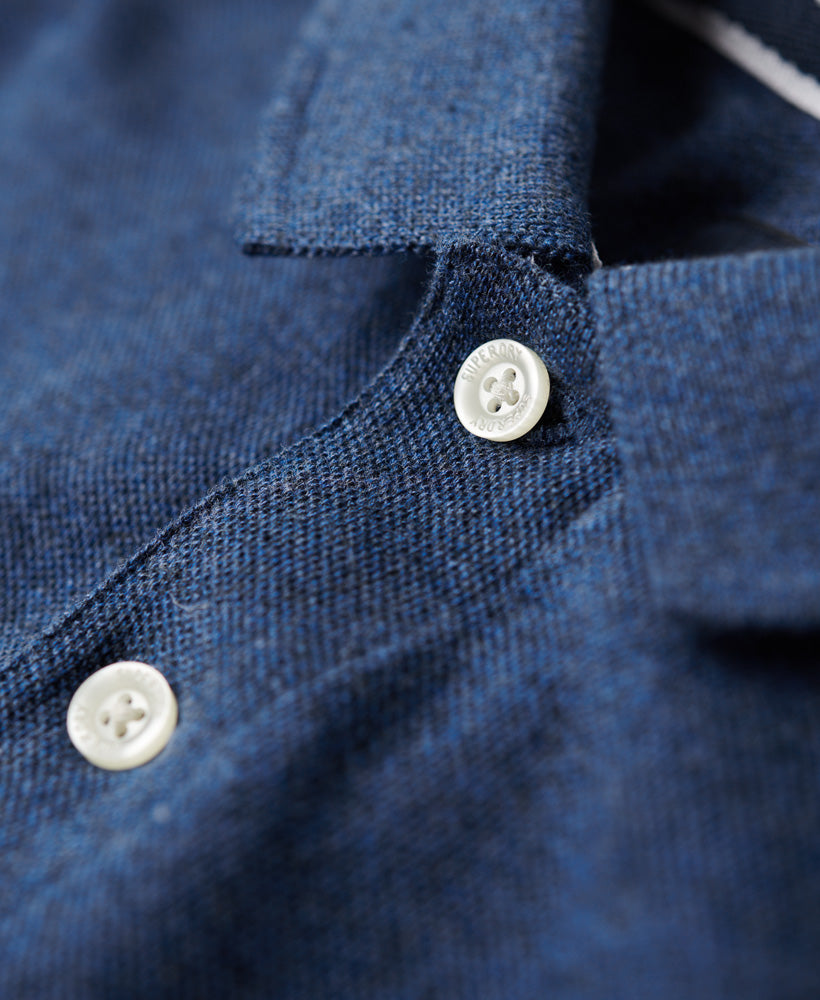 Organic Cotton Classic Pique Polo Shirt | Bright Blue Marle
