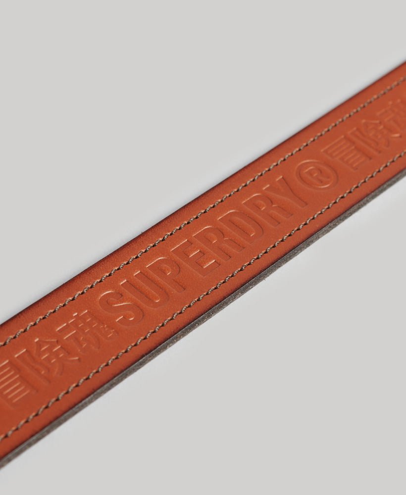 Vintage Branded Belt | Tan