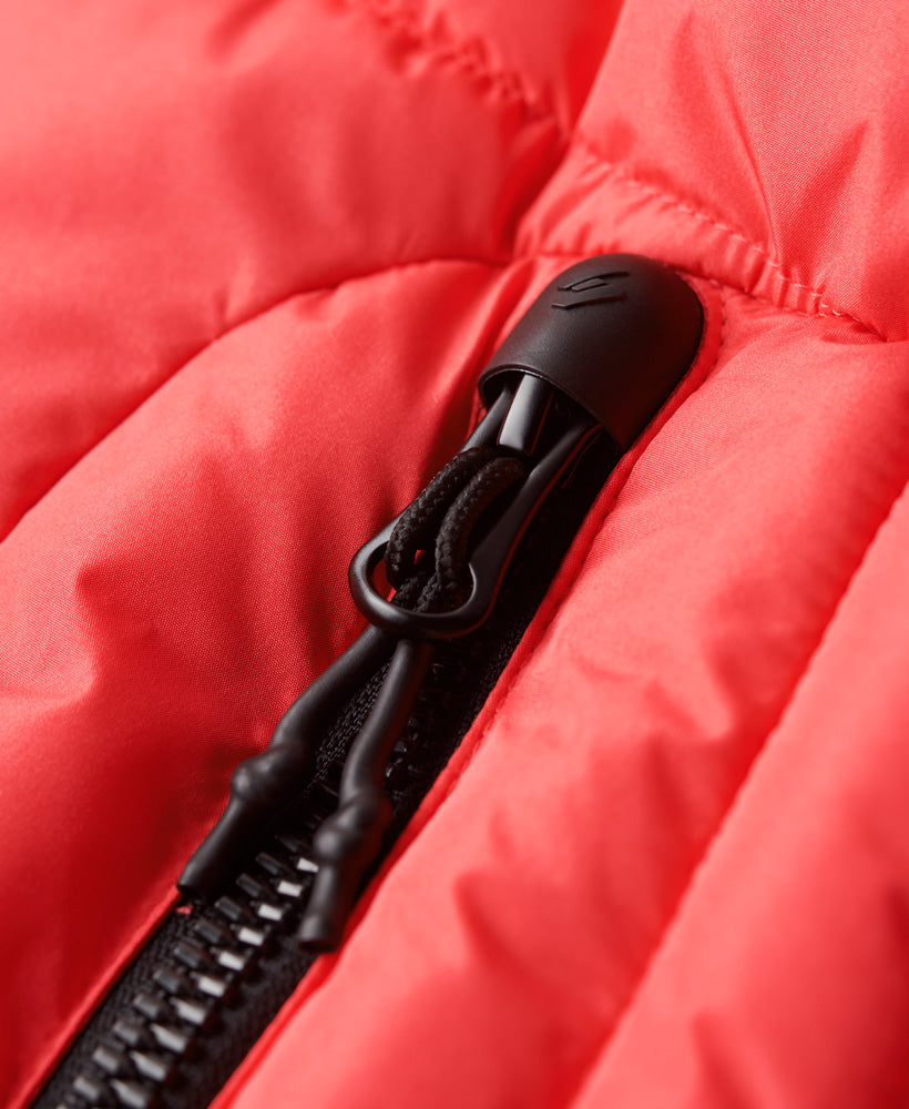 Hooded Spirit Sports Puffer | Active Pink