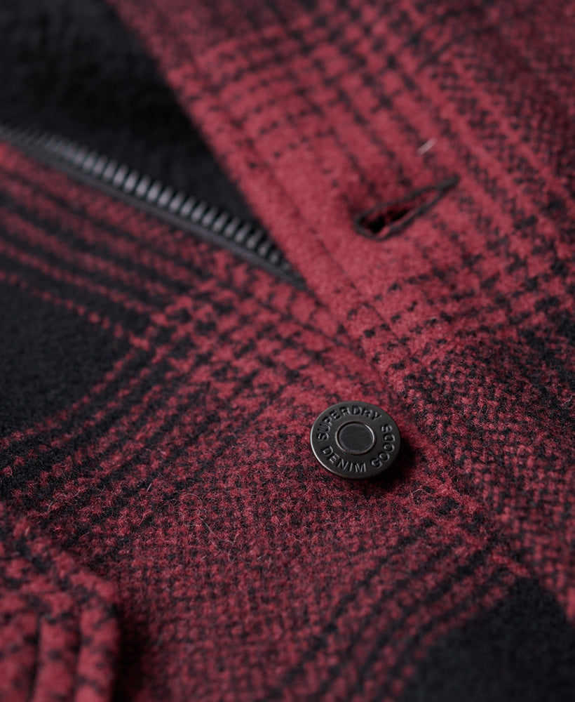 The Merchant Store - Wool Chore Coat | Merchant Rhubarb Red Check ...