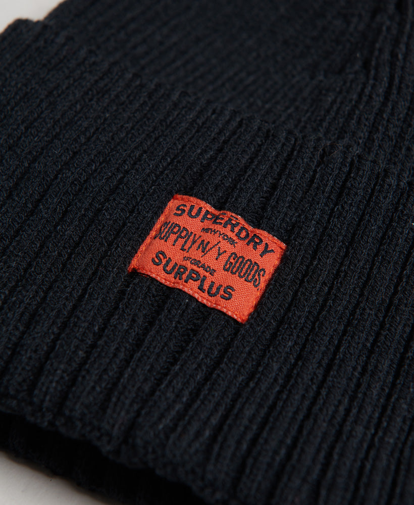 Workwear Knitted Beanie | Black