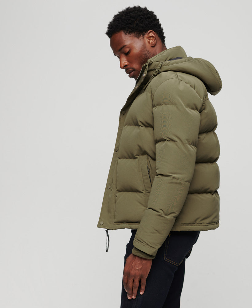 Everest Hooded Puffer Jacket | Khaki