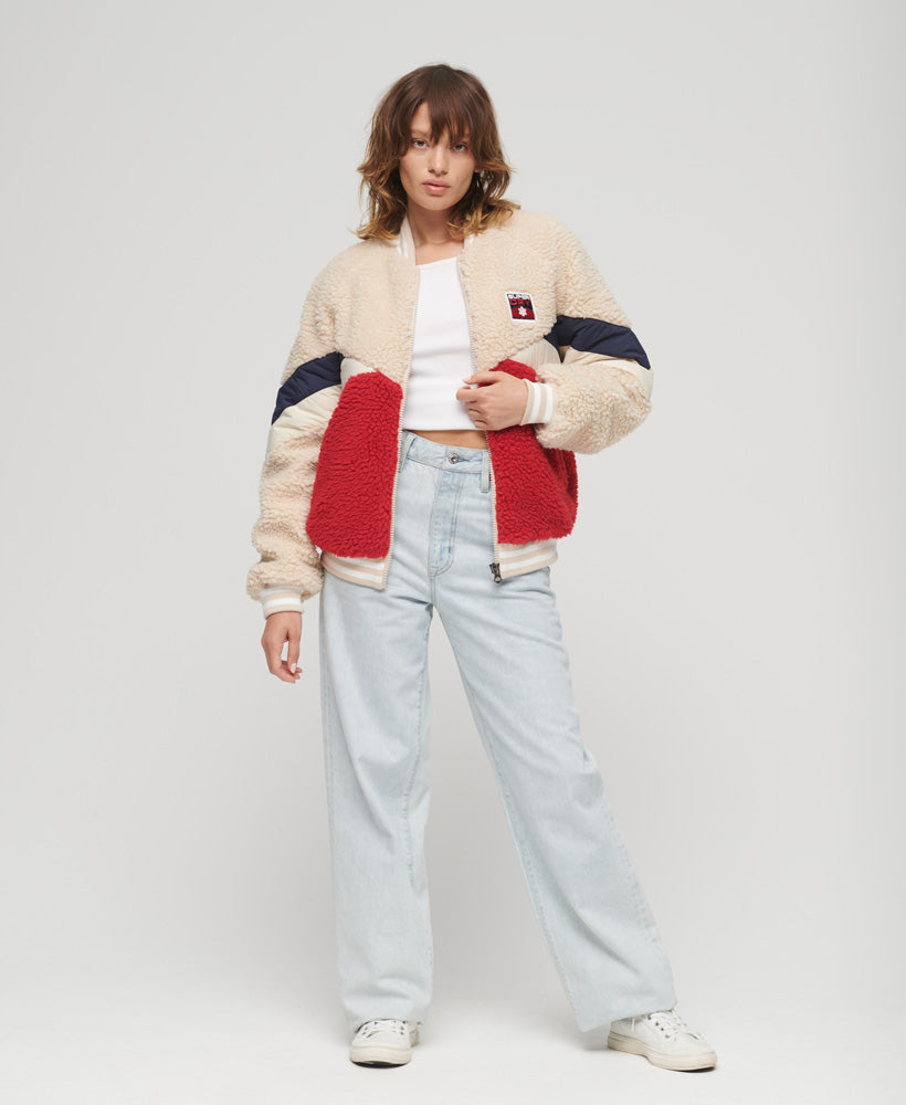 Retro Sherpa Jacket | Alpine Red