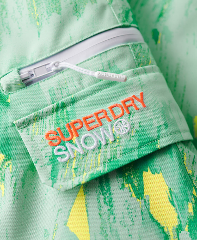 Ultimate Rescue Ski Trousers | Abstract Teal Lime
