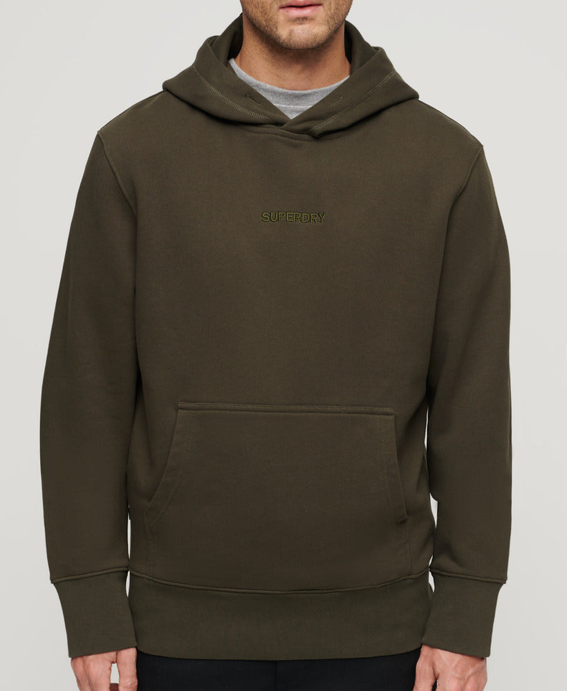 Micro Logo Graphic Loose Hood | Army Khaki