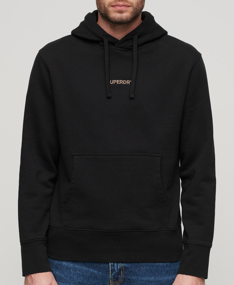 Micro Logo Graphic Loose Hood | Black