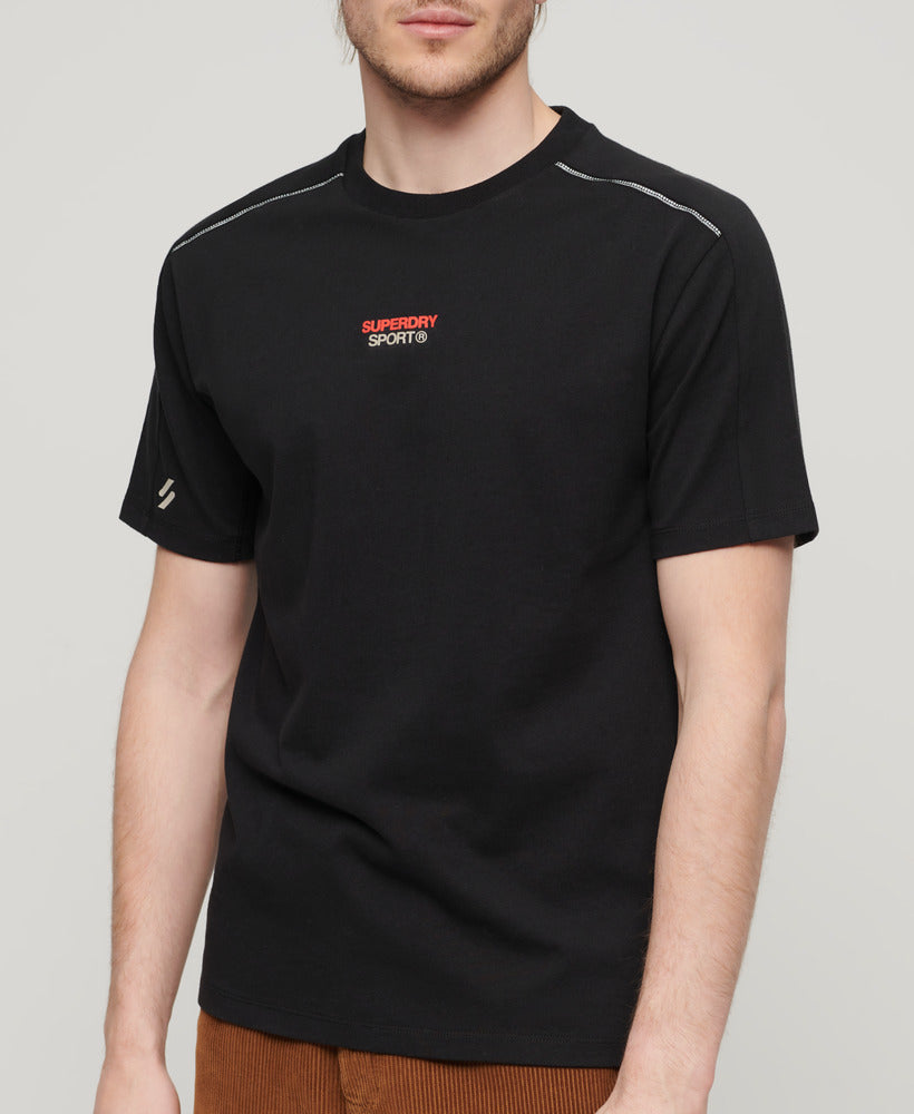 Sport Tech Logo Relaxed T-Shirt | Black