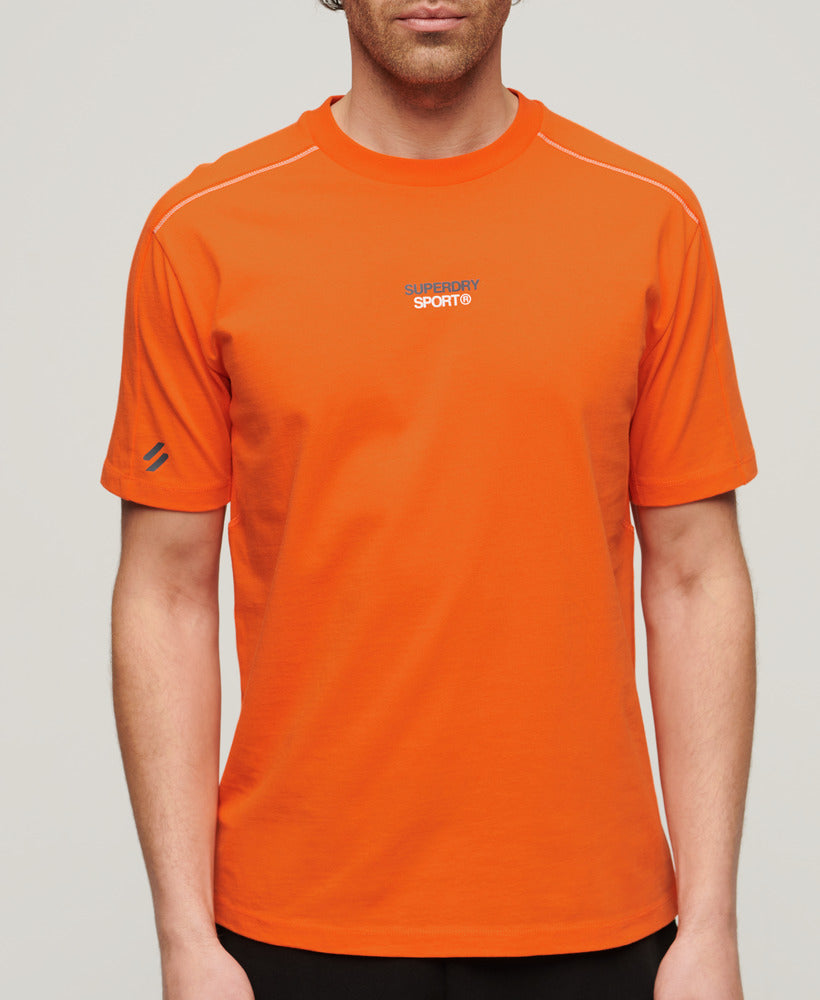 Sport Tech Logo Relaxed T-Shirt | Orange Tiger