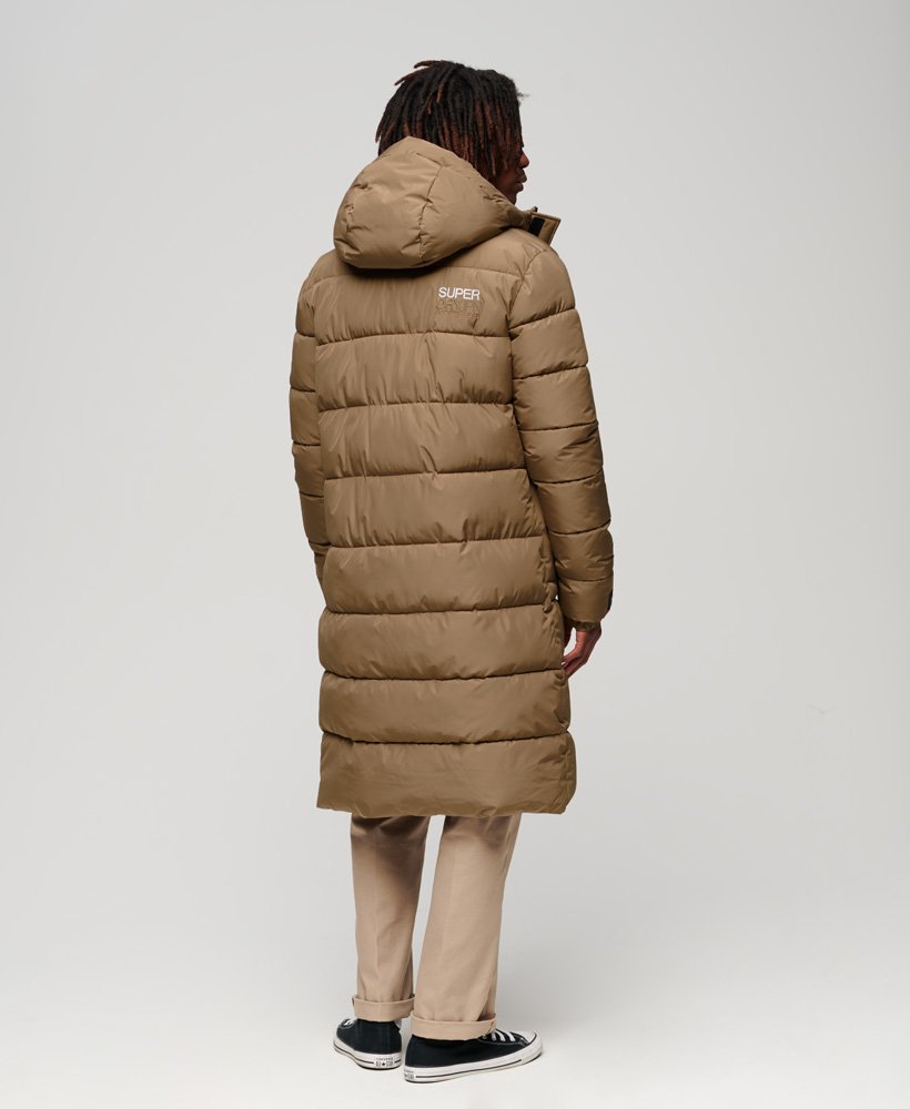 Hooded Longline Sports Puffer Fossil Brown Superdry hooded-longline-sports-puffer-fossil-brown-superdry