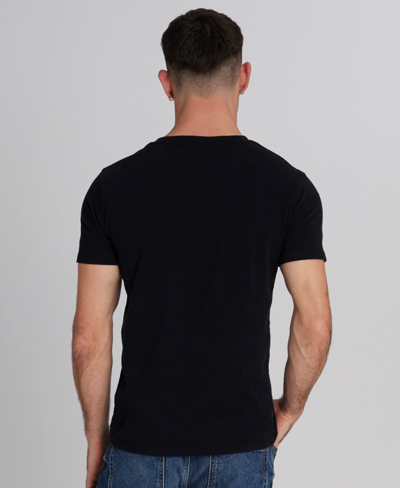 V Neck Essential T Shirt | Black