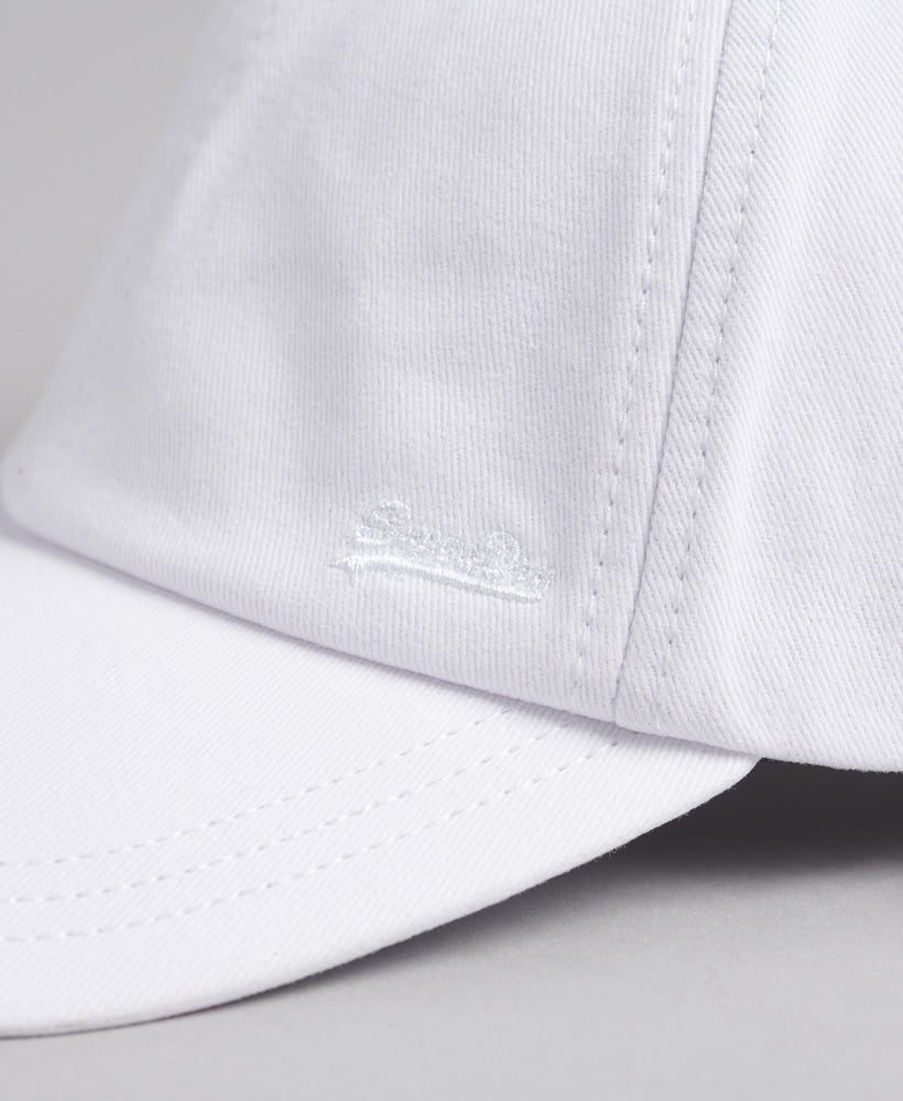 Vintage Embroidery Cap | White